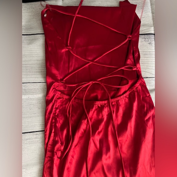 Fashinova Cute❤️Satin Mini Dress. Like NEW!Worn once for my birthday. - Picture 4 of 12